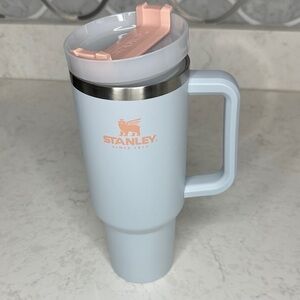 Stanley Pastel Blue Travel Mug with Pink Lid